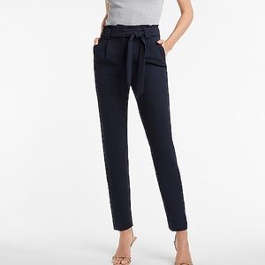 Express High Waisted Paperbag Ankle Pants